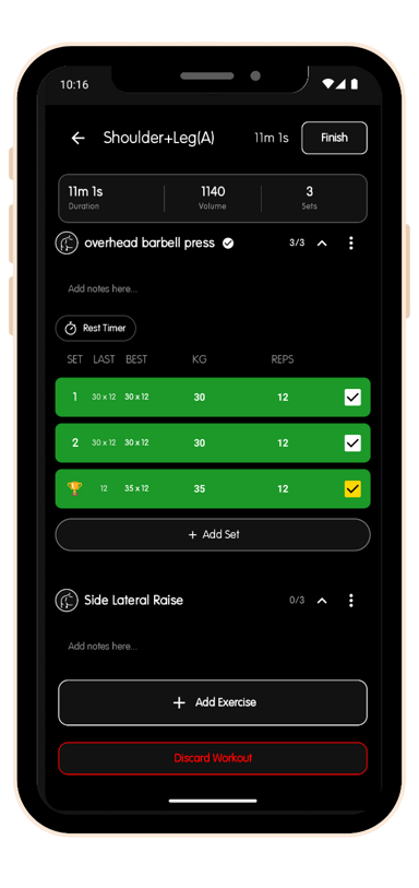 Workout Logging